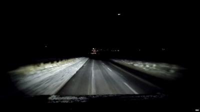 Fireball captured by dashcam in Scotland