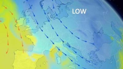 Airmass across Europe