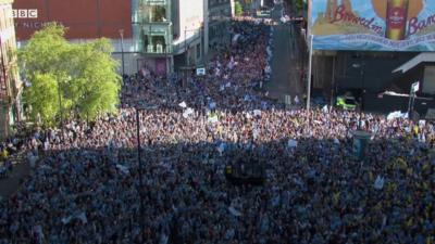 Man City parade