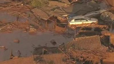 Car on a rooftop in Brazil