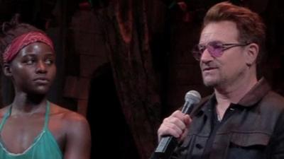 Lupita Nyong'o and Bono