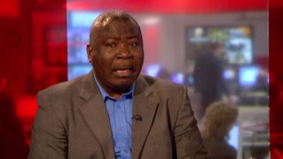 Guy Goma accidentally appearing on BBC News