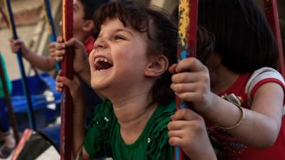 Children playing in Syria