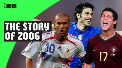 Zinedine Zidane, Fabio Grosso and Cristiano Ronaldo