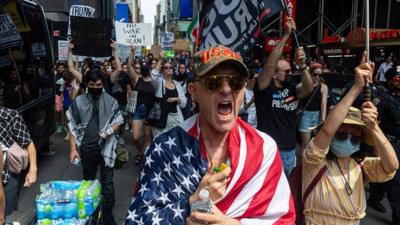 Protest in New York.