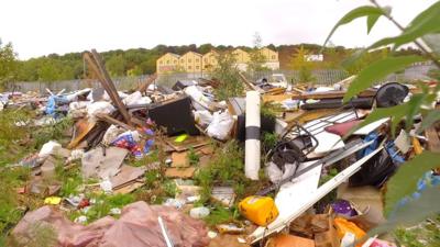 Fly tipping in Luton