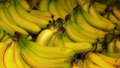 Bananas in a supermarket