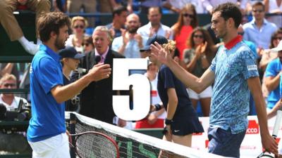 Five key shots as Gilles Simon beats James Ward