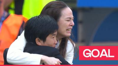 Thailand coaching staff in tears