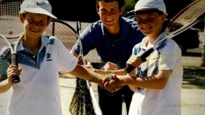 Andy and Jamie Murray with their mum Judy