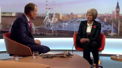 Theresa May and Andrew Marr