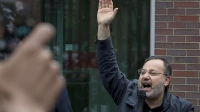 Ahmed Mansour pictured after his release