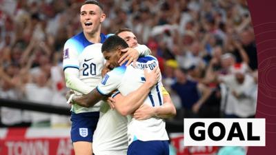 England team celebrating