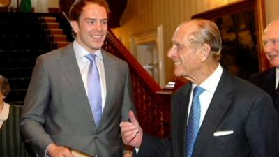 Prince Philip with Alun Wyn Jones