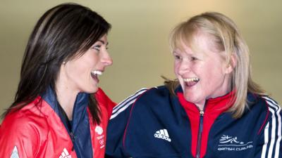 Eve Muirhead and Rhona Howie