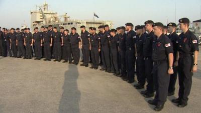 British personnel at new naval base in Bahrain