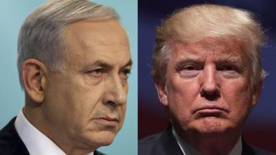 Benjamin Netanyahu and Donald Trump composite