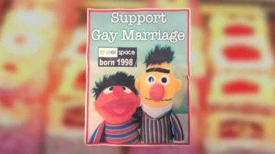 Image of Bert and Ernie from Sesame Street on the cake