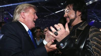 Donald Trump (left) and Philipp Kirkorov