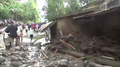 Scene of destruction in Bukalasi