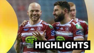 Wigan celebrate v Castleford