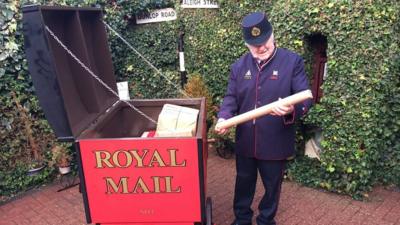 Colin Bedford with the cart