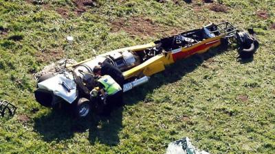 Presenter Richard Hammond was in badly injured in a crash during filming in 2006