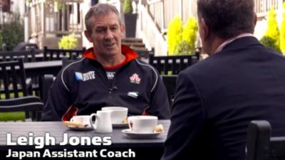 Japan defence coach Leigh Jones