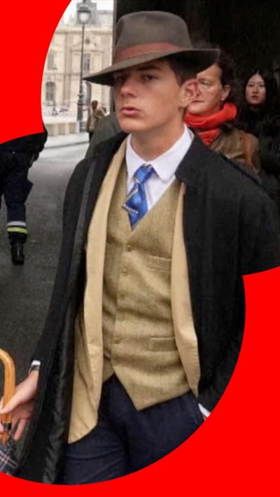 Pedro Elias Garzon Delvaux wearing a brown fedora