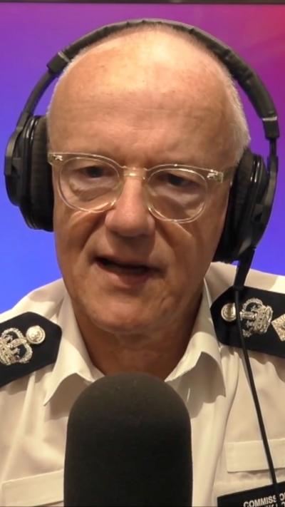 Met Police boss Mark Rowley during interview from BBC Radio 4 studio