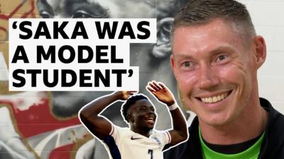 Bukayo Saka's teacher