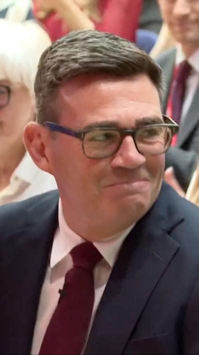 Andy Burnham smiling
