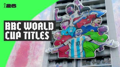 World cup graphic of football icons