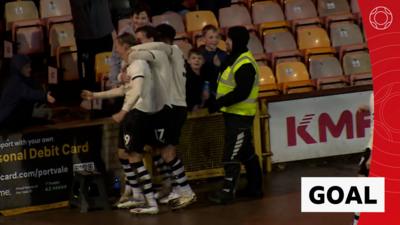 Ben Waine celebrates with team-mates