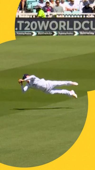 Bethell takes superb catch to remove Latham