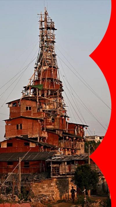 China's strangest "nail house" - households that refuse to move in the face of development plans.