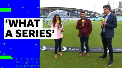 Isa Guha, Deep Dasgupta and Alastair Cook