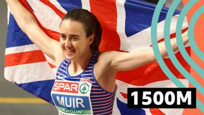 Laura Muir wins gold in 1500m