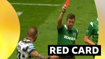 Josh Griffin is sent off