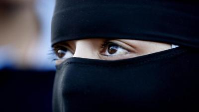 Woman wearing niqab