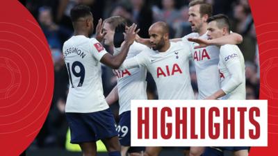 Highlights: Tottenham survive FA Cup scare to beat Morecambe