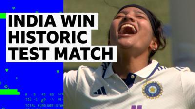 Sneh Rana after getting the last wicket 