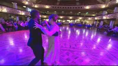 Strictly winner Ore Oduba and Christine Howe