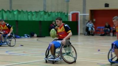 Teenage wheelchair rugby star