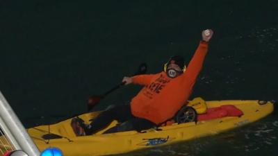 MLB player hits monster home run into the sea