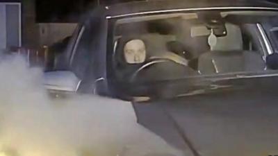 Suspect in car