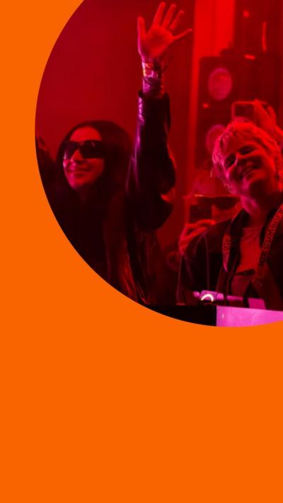 Charli XCX and Robyn perform during day three of Glastonbury Festival 2024