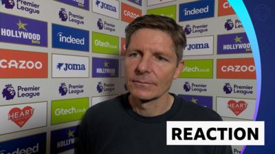Oliver Glasner is pleased as he tells BBC Sport they played a 'fantastic 60-65 minutes' that ended in a draw.