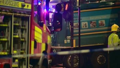 Bin lorry crash