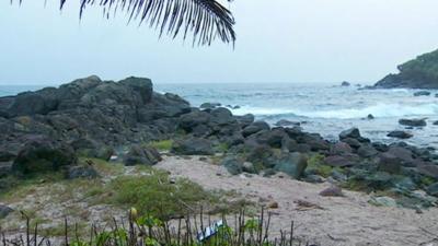 Cove in Ghana where Arthur Simpson-Kent was found